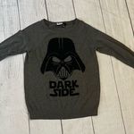Star Wars  sweater women’s small grey gray Darth Vader crew neck Photo 0