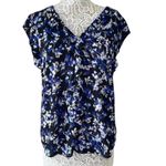 Elle  Women’s Floral Print Blouse – Size XL Photo 1