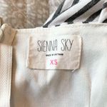 Sienna Sky Grey & White Striped Spaghetti Strap Faux Wrap Mini Dress Extra Small Photo 5