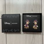 Disney  x BaubleBar Minnie Mouse Witch Costume dangle earrings in purple glitter Photo 1