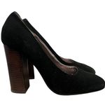 Colin Stuart Black Leather Round Toe Block Heel Pumps 5 Photo 0
