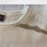 Wooden Ships  Cream and Tan Striped Sweater Photo 4