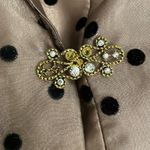 Kathy Roberts Bronze Brown Polka Dot Cocktail Jacket Womens Size 16 Photo 4