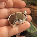 Fossil Ammonite  Silver Pendant Photo 4