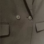 ZARA  Black Satin-Lined Double Breasted Blazer – Size Medium Photo 4