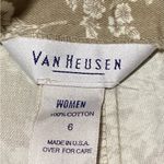 Van Heusen Vintage  Tan and Cream Floral Skort 100% Cotton Photo 2