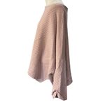 Free People  Can’t Wait Pink Women's Sweater poncho Size MEDIUM Photo 2