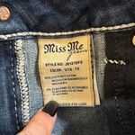 Miss Me  ladies bling gem boyfriend dark wash cut off denim shorts size 26 Photo 9