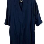 Whistles classic Tunic Pleat Front Pocket Short dress Dark Blue Collared Medium Photo 0