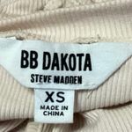 BB Dakota by Steve Madden Ivory Ribbed Knit Ruched Tank Mini Bodycon Dress Sz XS Photo 3