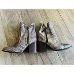 Anthropologie  Seychelles Around the World Boots Women's Shoes Pewter 7 Metallic Photo 5