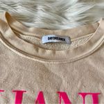 Free People Beige Cream Shania Twain Let's Go Girls Crewneck Sweatshirt Sz M Photo 9