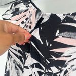 Connected Apparel Palm Leaf Print Ottoman Sheath Dress Black Pink Size 14 Photo 3