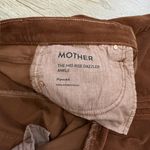 MOTHER The Mid Rise Dazzler Ankle Hopscotch Brown Corduroy Pants 32 Monk's Robe Photo 2