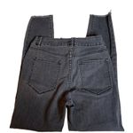 Amuse Society AMUSE SOCIETY Lace Up Grey Black Raw Hem Skinny Jeans Mid / High Rise 28 Photo 4