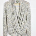 Anthropologie Saturday Sunday Elsa marled Wrap Top Size Small Photo 0