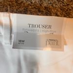 cj banks Women's 18W Petite White Relaxed Fit High Rise Trousers Pants Photo 7