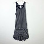 CAbi ATC Wink Black & White Striped Sleeveless Midi Dress Size M Style #5946 Photo 0