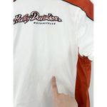 Harley Davidson  Women's Embroidered Button Down Shirt 1W Burnt Orange Patch Photo 4