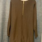 Michael Kors Ladies Sweater size Small Zippered Back. Basic Brown. Gold Accents Photo 2