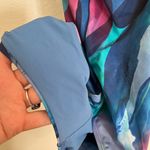 Athleta Malibu Printed One Piece Swimsuit Medium watercolor abstract Photo 7