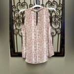 Lush Clothing Lush sleeveless animal print vneck tank top with back button neck closure Photo 1