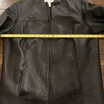 Liz Claiborne Elizabeth by Black Leather Jacket Size 1X Photo 6