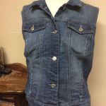 Nine West Vintage America Boho Patched Denim Vest Photo 0