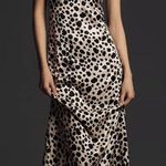 Anthropologie By  V-Neck Open-Back Slip Midi Dress - Black/White - S - NWT Photo 1