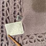 Cashmere Scarf, Shawl, wrap, lavender grey, crochet edges. 91” x 25”‎ Purple Photo 3