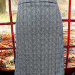 Michael Kors Chevron Pencil Skirt Black & Cream size 12 Photo 2