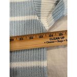 John & Jenn The Wyatt Sweater In High Tide Stripe 1/4 Zip long sleeve Large Blue Photo 6