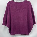 Chico's Chico’s 1 Women's wool blend knit Purple batwing Sweater pullover Photo 6