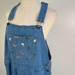 Vintage Denim Overalls Mandal Bay Printed Hens Blue Size 12 Photo 1