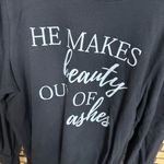 Time And Tru  Black He Makes Beauty Out Of Ashes Sweatshirt Size XXL Photo 2