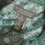 Dialogue  Jacket Blazer Women's Sz 4 Wool blend Teal Green Tweed Boucle Career Photo 6