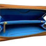 Tory Burch Brown Zip Around Wallet Photo 4