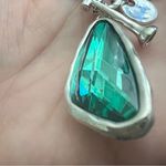 Silver 36" Long Faced Cristal long Sweater Necklace green Womens
Jewelry Photo 13