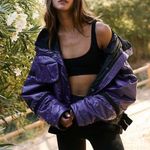 Free People  Movement Vagabond Fleece Bomber Jacket Photo 1