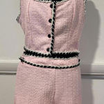 SheIn Pink, white, and black tweed 2 piece suit, size M US 6 Photo 0