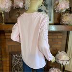 PINK CROCHET LACE SLEEVE & SHOULDER TUNIC (L) Size L Photo 3