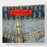 Signature 8  NWT high rise distressed Jean‎ shorts Size L Photo 1