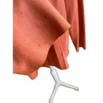 Worth Women’s 100% Leather Button Down Long Sleeve Blouse Orange Rustic 16 Photo 2