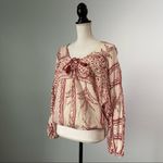 Free People  | Bohemian Peasant Blouse Sz S Photo 6