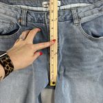 Madden Girl L Large 32 Jeans Baggy Mid Rise Wide Leg Med Wash Distressed Skater Photo 10