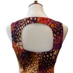 Vintage Dress Medium Large Y2K Fall Maxi Long Dress 90s RARE Cut Out back Boho Purple Photo 3