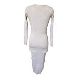 Meshki Oatmeal Tan Ribbed Knit Midi Dress Size Small Photo 2