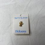 Vintage Dickinson's Angel on My Shoulder Gold tone Pin. Photo 3