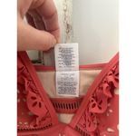 J.Crew Scalloped Ruffle Plunging One-piece in Laser-cut Eyelet Pink size 8 Photo 7