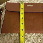 Elim & Paul slim envelope wristlet clutch Saffiano leather NEW Photo 3